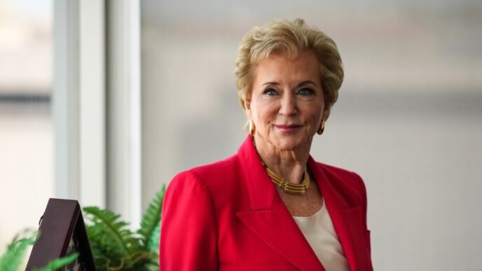 Linda McMahon says there's been 'progress' from Harvard and Columbia amid Trump's attacks