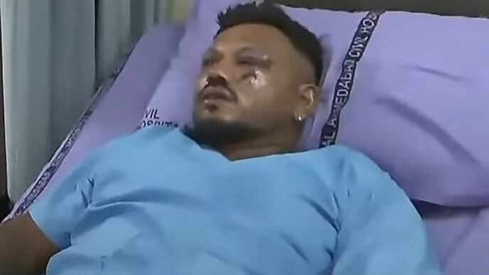 Lone Survivor of Air India Crash Seen Walking Away From Disaster