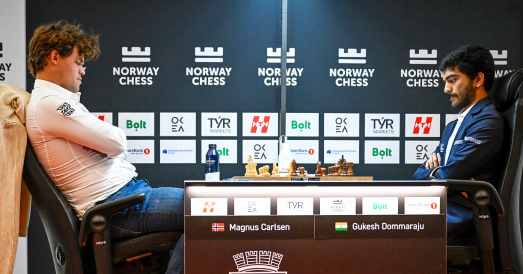 Magnus Carlsen drops his first match against India's chess champion