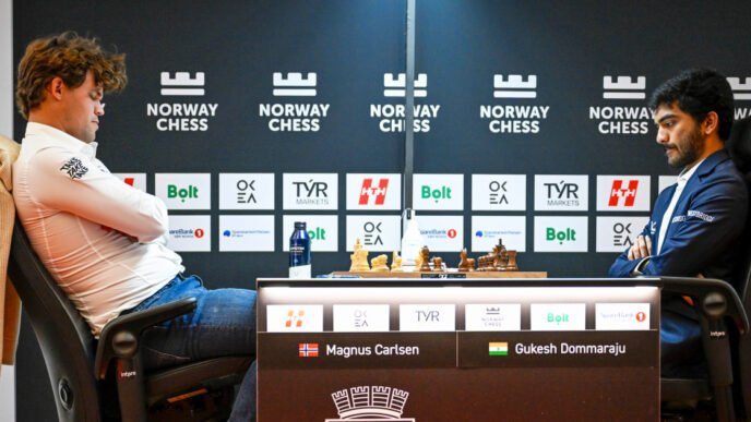 Magnus Carlsen drops his first match against India's chess champion