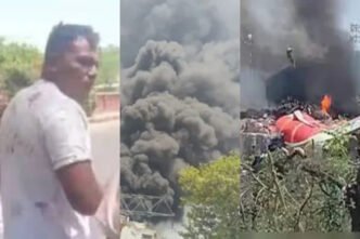 Male passenger jumps from emergency exit and survives miraculously