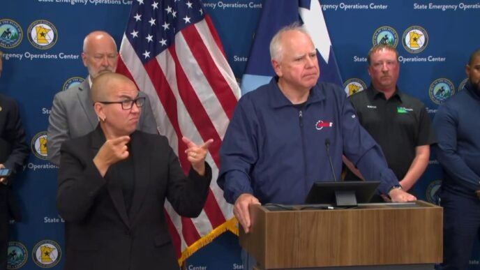 Minnesota Gov. Walz announces shooting suspect is arrested