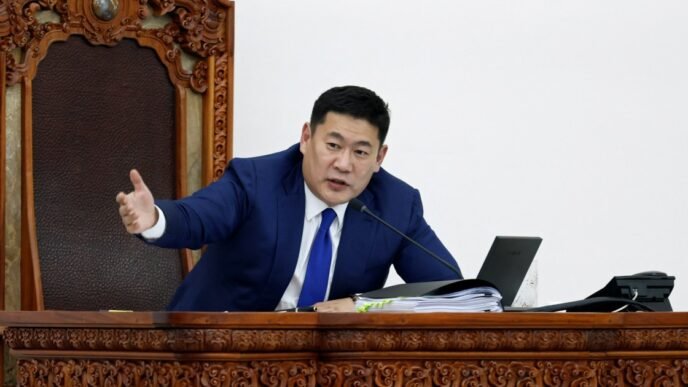 Mongolia's prime minister resigns amid protests over reports of son's lavish spending