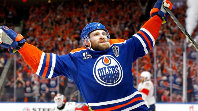 Oilers outlast Panthers, 4-3, in OT in Stanley Cup Final opener