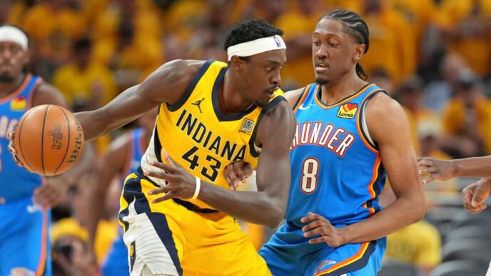 Pacers grab 2-1 series lead in NBA Finals by outplaying Thunder late