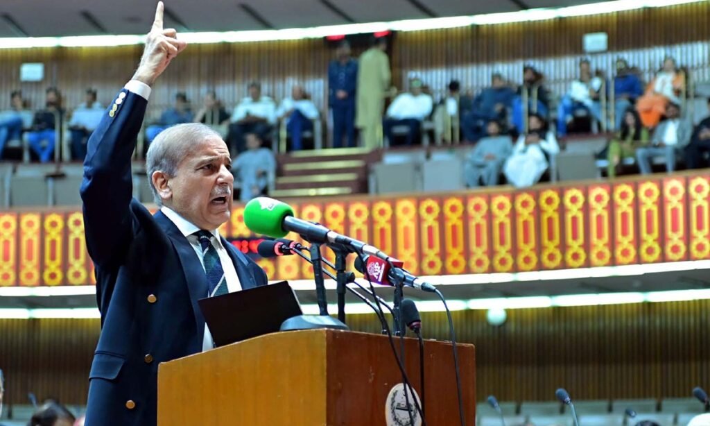 Pakistani Prime Minister Shehbaz Sharif says while addressing the National Assembly on May 7, 2025 that his country is fully capable of defending its geographical boundaries as well as responding to any kind of Indian aggression. Photo: VCG