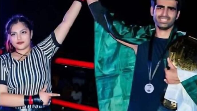 Pakistani wrestler defeats Indian opponent to retain International title