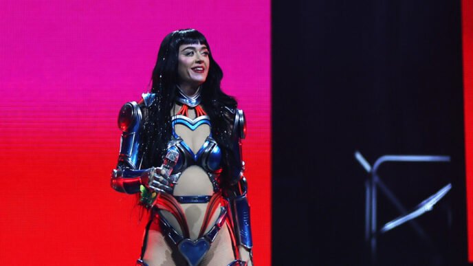 'Prankster' storms stage at Katy Perry concert in Sydney