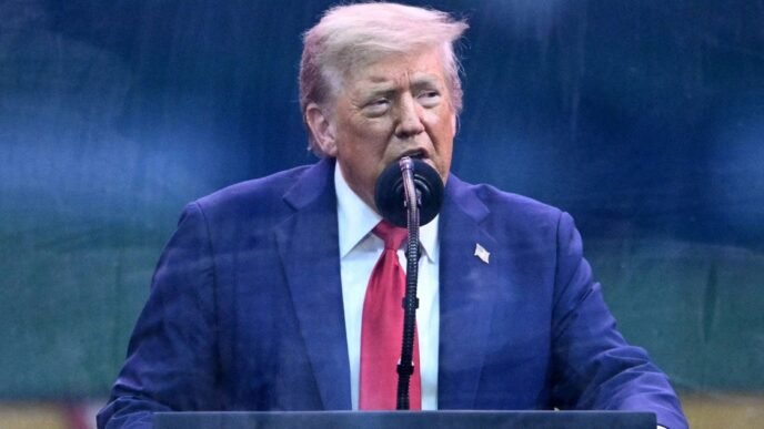 President Trump gives remarks at Army's 250th anniversary parade
