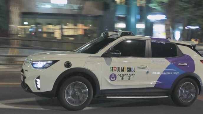 Seoul rolls out self-driving taxis loaded with homegrown tech