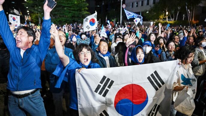 South Korea election live: Lee Jae-myung calls for unity