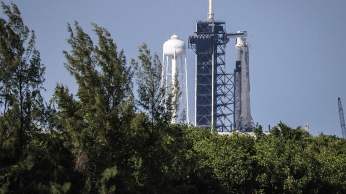 SpaceX readies private launch of four astronauts to International Space Station