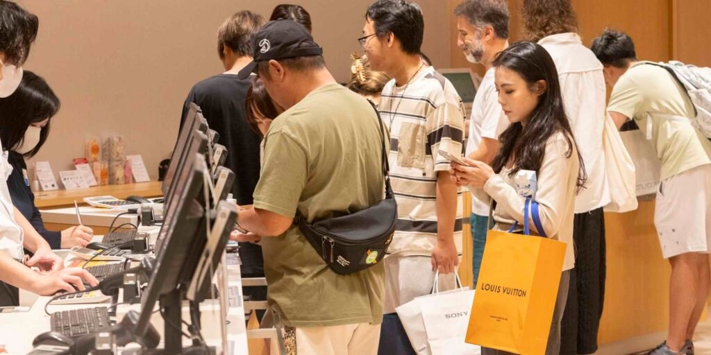Tourists rein in spending at Japan's department stores