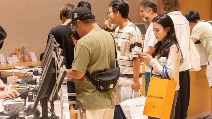 Tourists rein in spending at Japan's department stores