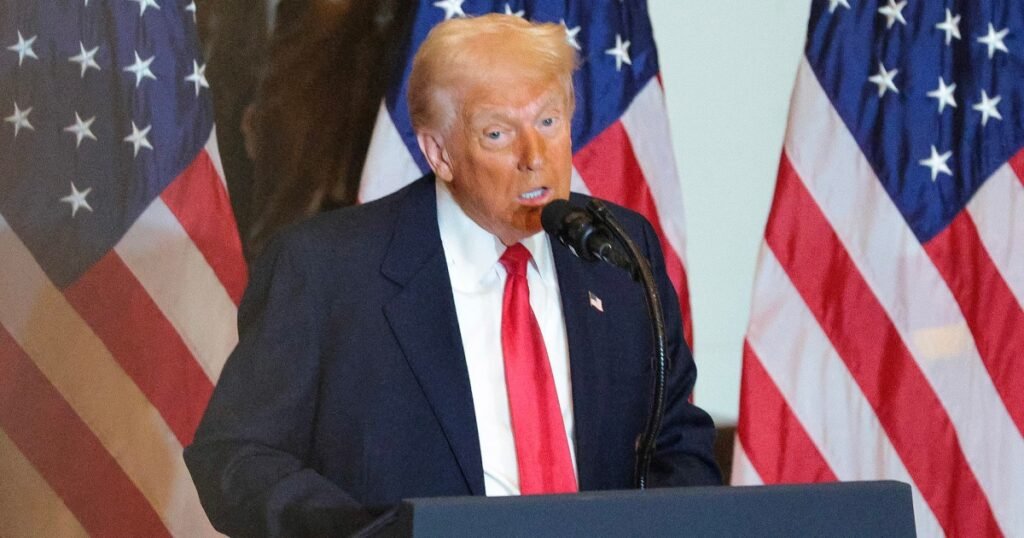 Trump delivers remarks at Fort Bragg