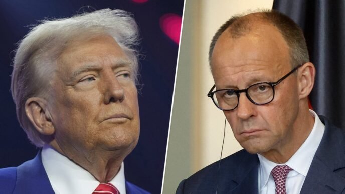 Trump meets with German Chancellor Merz at the White House