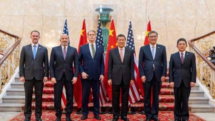 US, China hold second round of trade talks in London