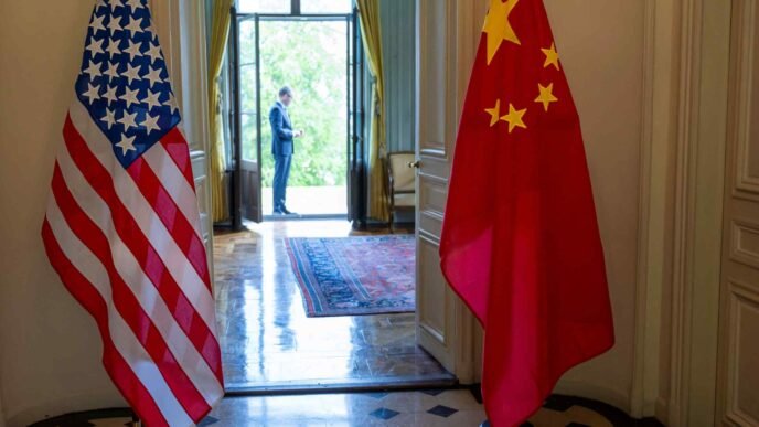 US and China to meet for trade talks in London on Monday, Trump says