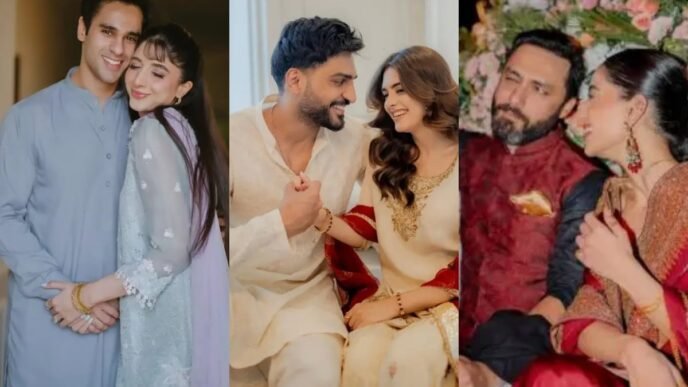 Watch how Pakistani new Celebrity couples Celebrated
