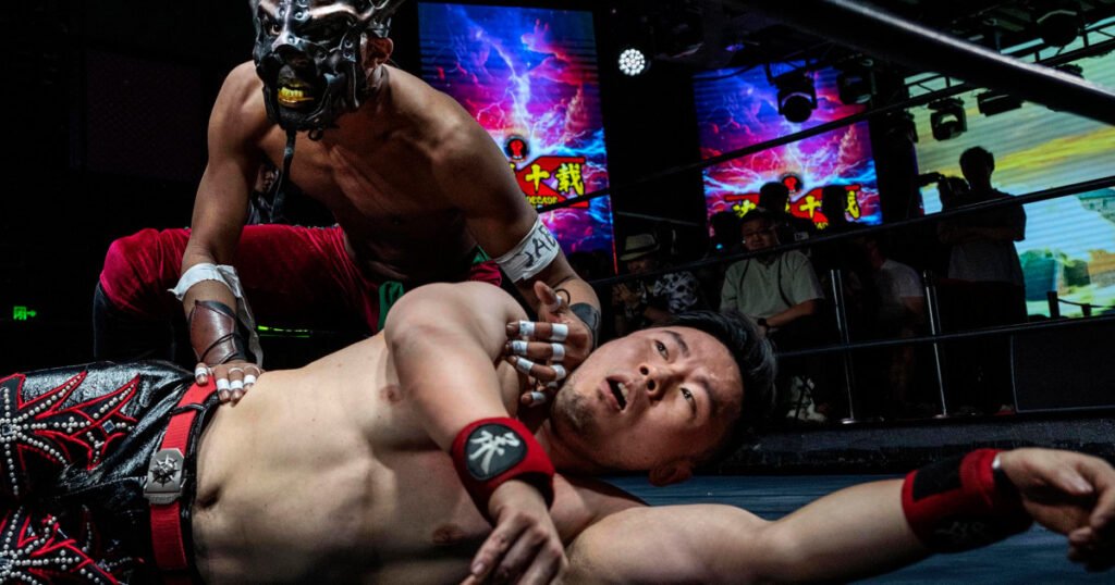 With kung fu kicks and dragon masks, pro wrestlers find new fans at fight night in China
