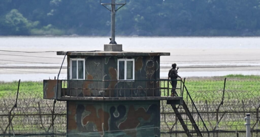 North Korean crosses the heavily fortified border to South Korea